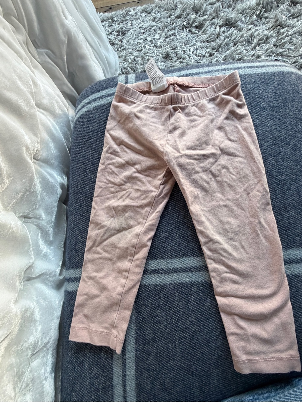 Tea Collection Light Pink Girls' Cotton Stretch  leggings